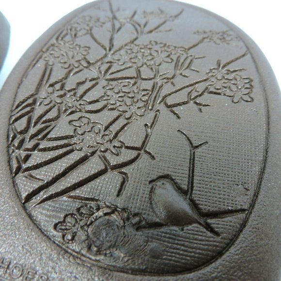 Oka B Sandals M / L Shell Brown Bronze Flip Flop - Picture 6 of 9